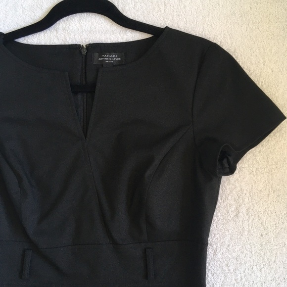 ❌ Tahari Black & Gray Ombré Sheath Dress - Picture 3 of 8